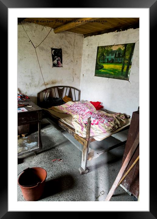 Chinese bed Framed Mounted Print by alan bain