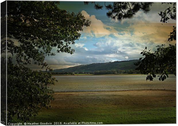 Across the Lake Canvas Print by Heather Goodwin