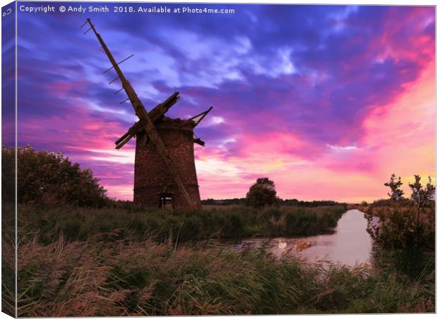 Haunting Beauty of Brograve Mill Canvas Print by Andy Smith