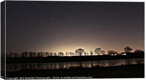 Lovely night sky  Canvas Print by D Buttolph Photography