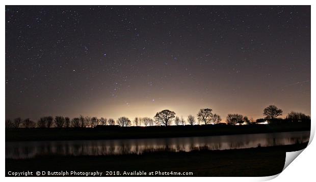 Lovely night sky  Print by D Buttolph Photography