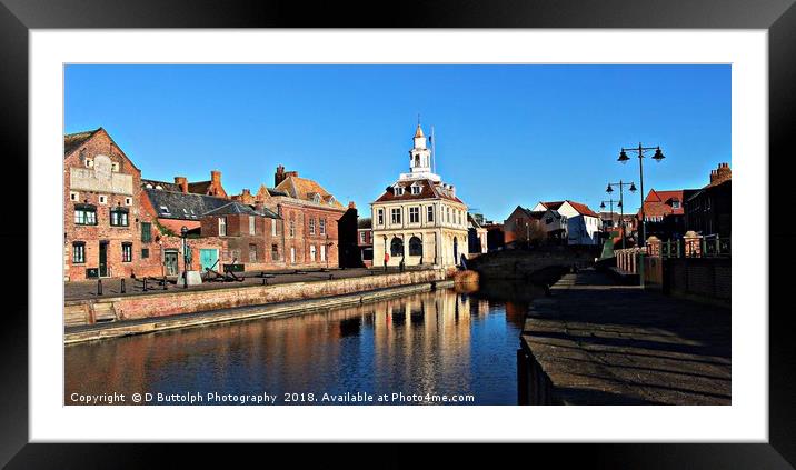 cold winter day  at kings Lynn  customs house  Framed Mounted Print by D Buttolph Photography