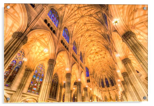 St Patrick's Cathedral  Acrylic by David Pyatt
