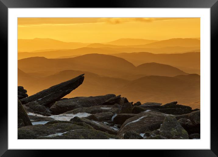 View from Glyder Fach Framed Mounted Print by Rory Trappe