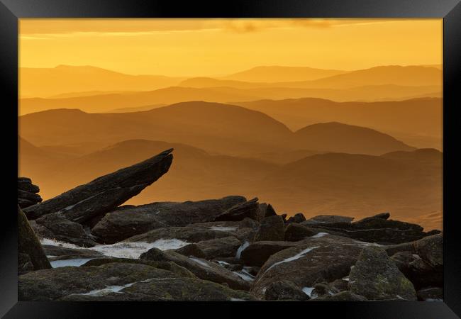 View from Glyder Fach Framed Print by Rory Trappe