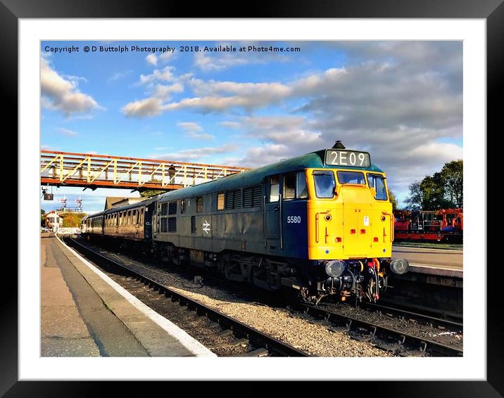 Class 31 Diesel locomotives  Framed Mounted Print by D Buttolph Photography