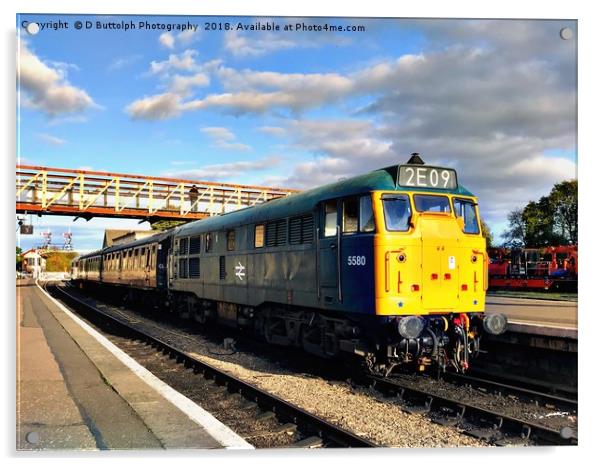 Class 31 Diesel locomotives  Acrylic by D Buttolph Photography