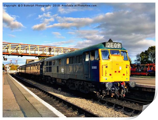 Class 31 Diesel locomotives  Print by D Buttolph Photography