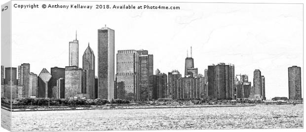 CHICAGO Canvas Print by Anthony Kellaway