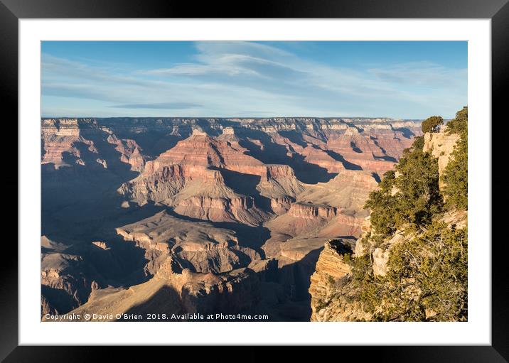 Grand Canyon View Framed Mounted Print by David O'Brien
