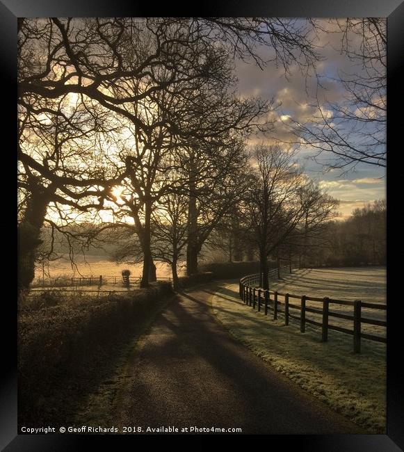 English Country Morning Framed Print by Geoff Richards