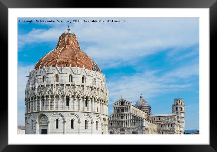 Piazza dei Miracoli in Pisa, Italy Framed Mounted Print by Alexandre Rotenberg
