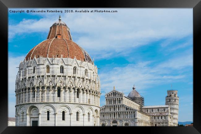 Piazza dei Miracoli in Pisa, Italy Framed Print by Alexandre Rotenberg