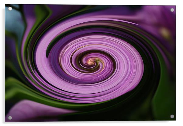 Purple Acrylic by les tobin