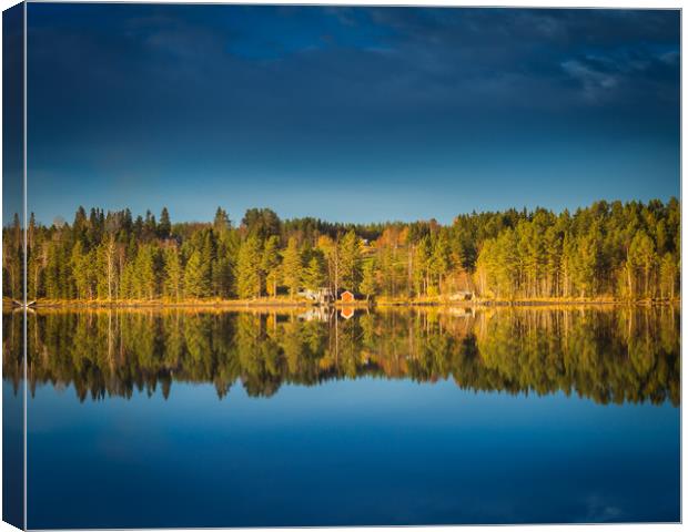 Reflections on the lake Canvas Print by Hamperium Photography