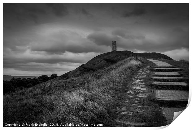 Up To The Tor Print by Frank Etchells