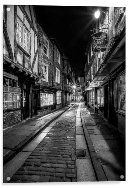 York Shambles Acrylic by John Hall