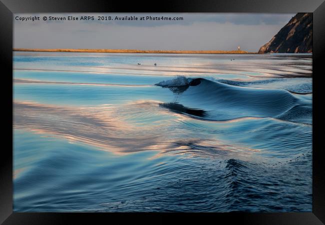 Textures in the Wake Framed Print by Steven Else ARPS