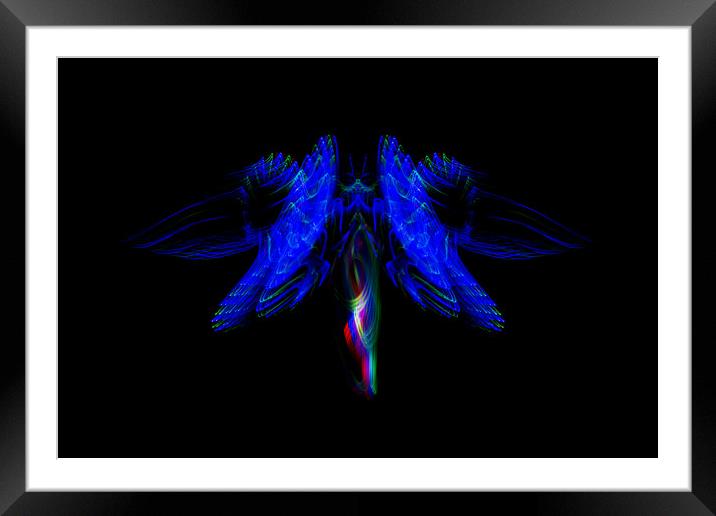 The Light Moth Framed Mounted Print by Steve Purnell