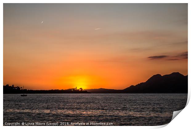 Sunrise over Puerto Pollensa  Print by Lynne Morris (Lswpp)