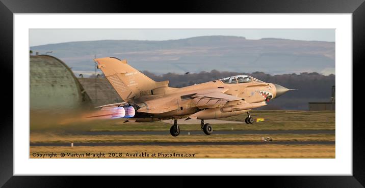 Gulf War " RAF Tornado Gr4" Framed Mounted Print by Martyn Wraight