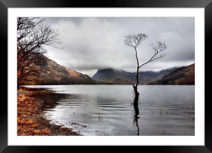 Buttermere in Winter  Framed Mounted Print by Sarah Couzens