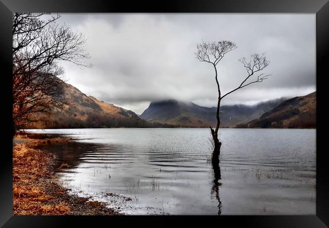 Buttermere in Winter  Framed Print by Sarah Couzens