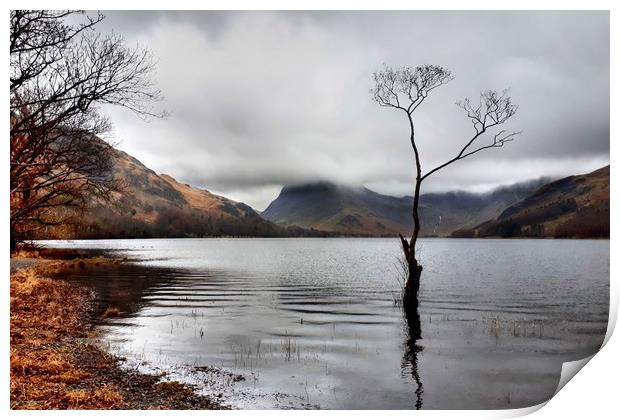 Buttermere in Winter  Print by Sarah Couzens