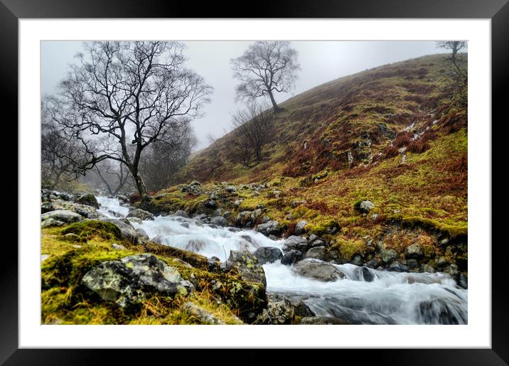 Wastwater in Winter Framed Mounted Print by Sarah Couzens