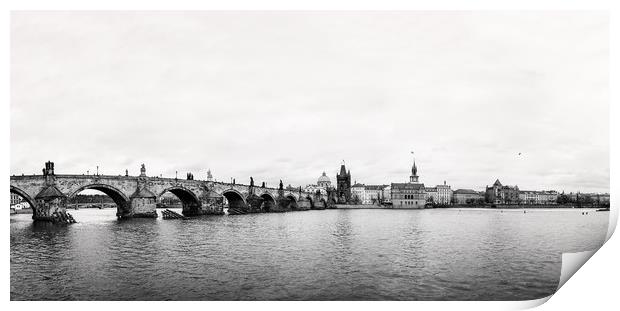 Charles Bridge in Prague, Czech Republic Print by John Ly
