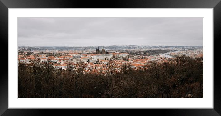 Prague Castle in Czech Republic Framed Mounted Print by John Ly