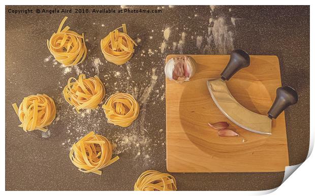Pasta. Print by Angela Aird