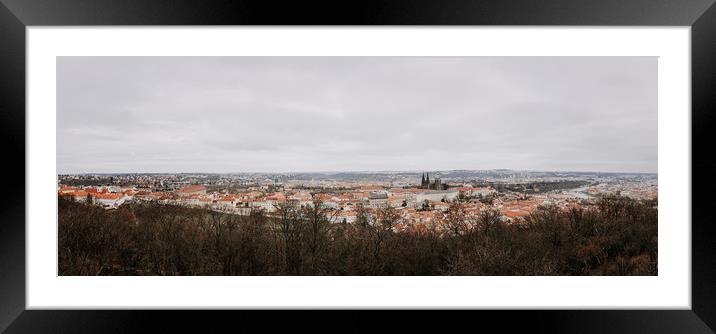 Prague Castle in Czech Republic Framed Mounted Print by John Ly