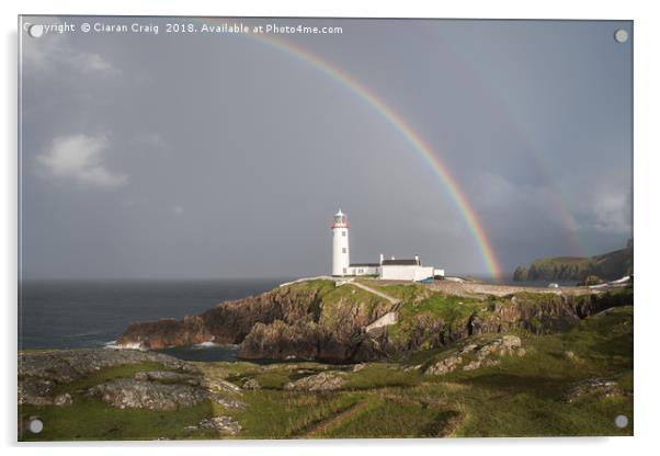 Fanad Head Lighthouse  Acrylic by Ciaran Craig