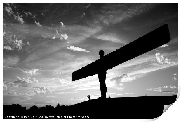 Angel of the North, Newcastle-Gateshead, Tyne and  Print by Rob Cole