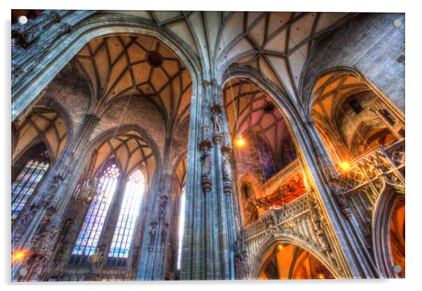 St Stephens Cathedral Vienna Acrylic by David Pyatt