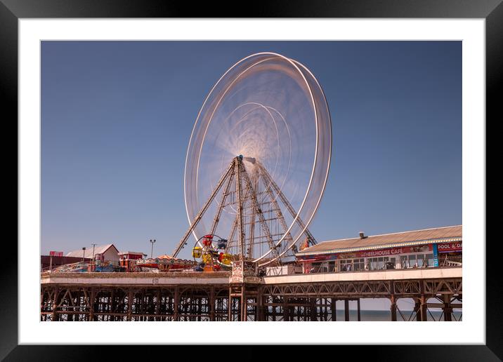 Big Wheel on Central Pier at Blackpool Framed Mounted Print by Tony Keogh
