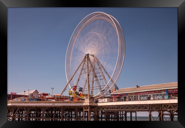 Big Wheel on Central Pier at Blackpool Framed Print by Tony Keogh
