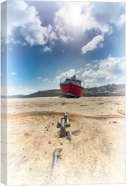 Boat at low tide Canvas Print by sean clifford