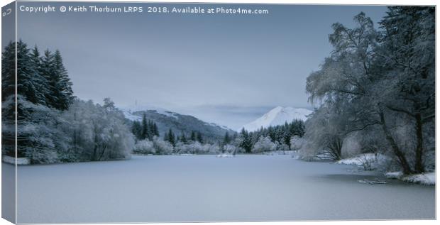 Loch Lochan Winter Canvas Print by Keith Thorburn EFIAP/b