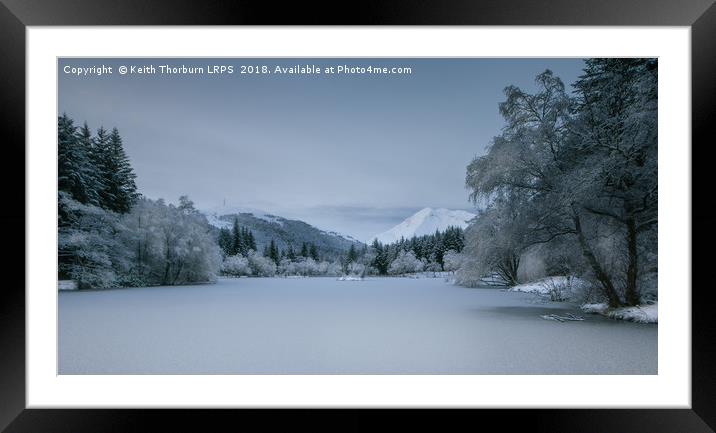 Loch Lochan Winter Framed Mounted Print by Keith Thorburn EFIAP/b
