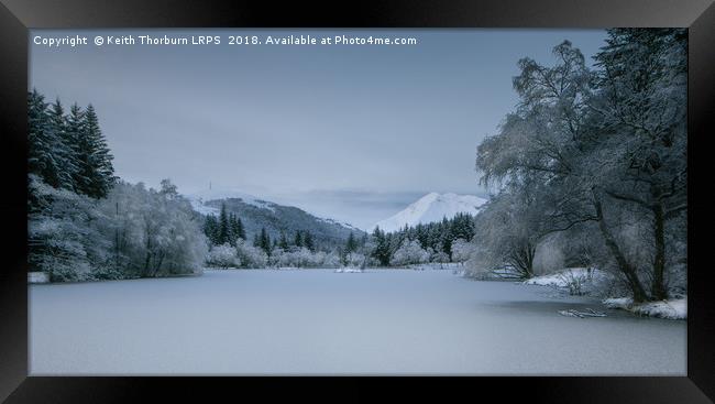 Loch Lochan Winter Framed Print by Keith Thorburn EFIAP/b