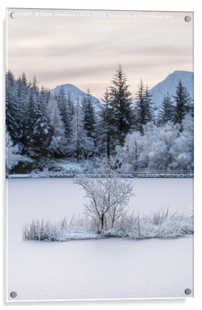 Loch Lochan Winter Acrylic by Keith Thorburn EFIAP/b