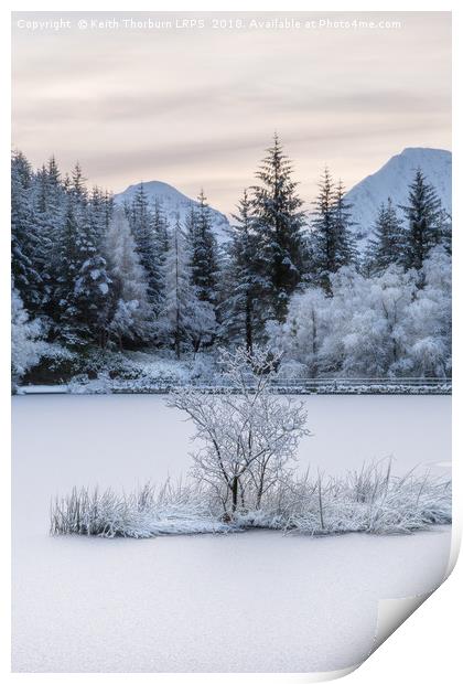 Loch Lochan Winter Print by Keith Thorburn EFIAP/b