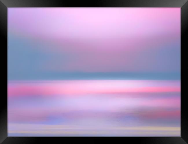 Calming Cornish Sunset Framed Print by Beryl Curran