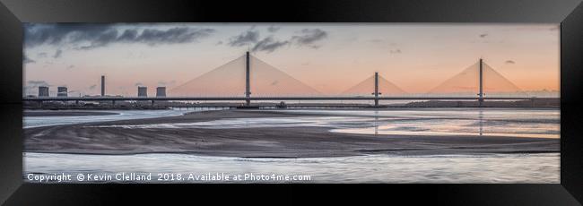 New Runcorn Bridge Framed Print by Kevin Clelland