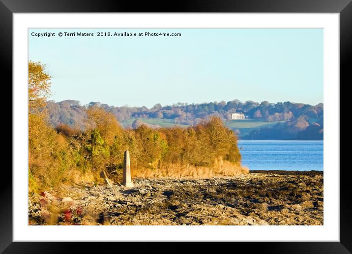 Penarrow Point Falmouth Framed Mounted Print by Terri Waters