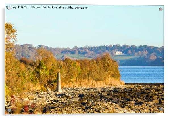 Penarrow Point Falmouth Acrylic by Terri Waters