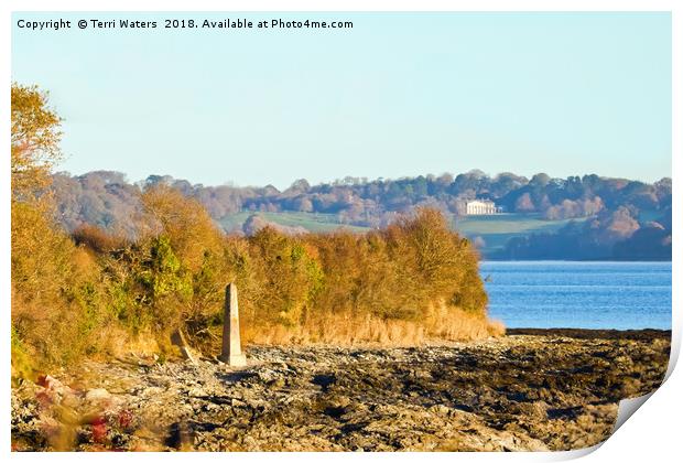 Penarrow Point Falmouth Print by Terri Waters