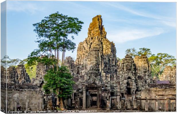Bayon temple Canvas Print by Claire Turner